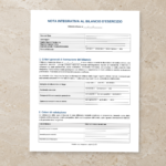 Fac Simile Nota Integrativa