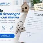 Fac Simile Verbale Riconsegna Immobile con Riserva
