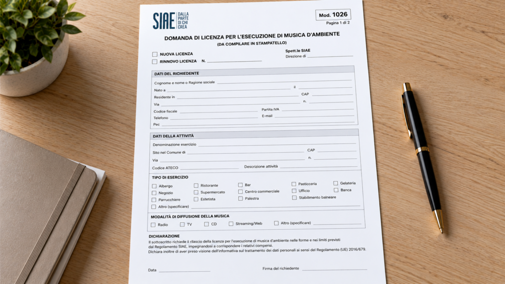 Modello 1026 SIAE PDF