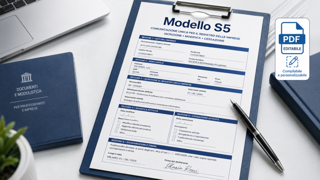 Modello S5 PDF Editabile