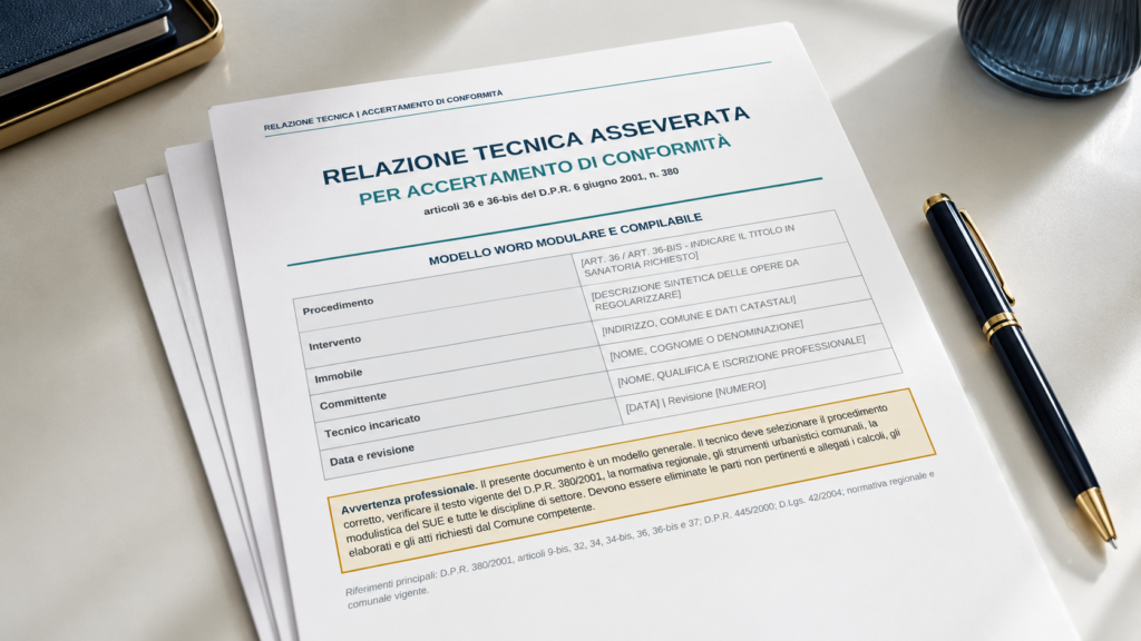 Relazione Tecnica Accertamento di Conformità