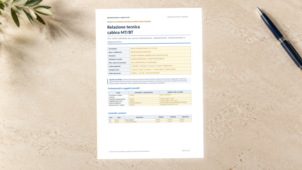 Relazione Tecnica Cabina MT/BT