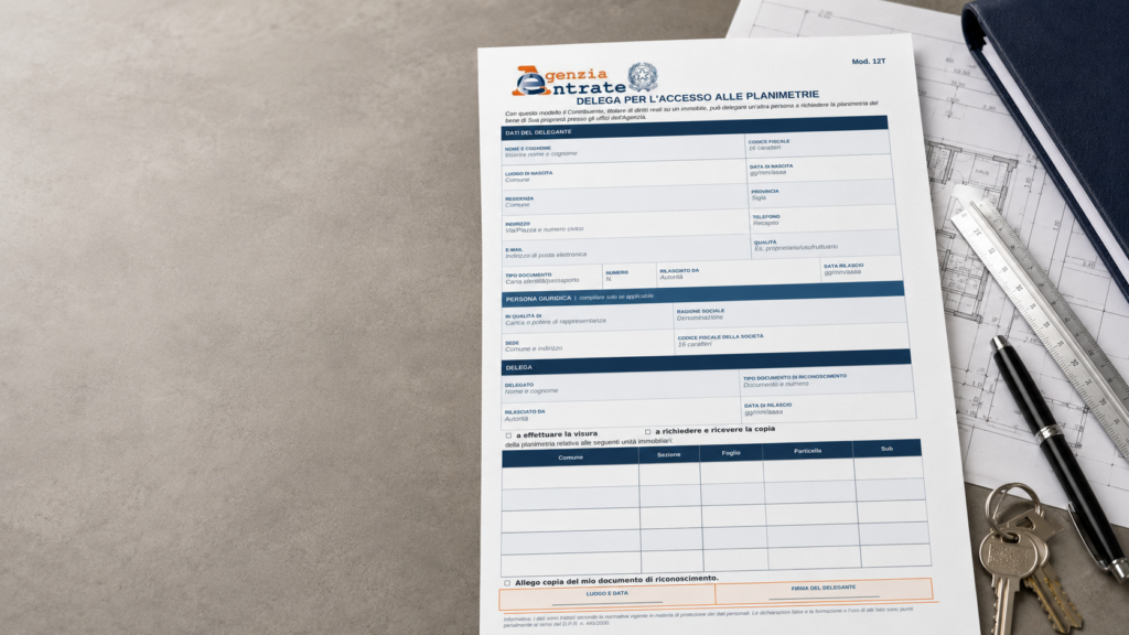 Fac Simile Delega Planimetria Catastale Word e PDF