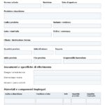 Modello Scheda Lavorazione Prodotto Word, Excel e PDF