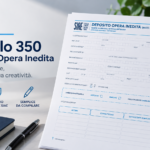 Modulo Deposito di Opera Inedita Mod 350 SIAE PDF Editabile