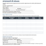 Fac Simile Registro Taratura Strumenti di Misura Word, Excel e PDF